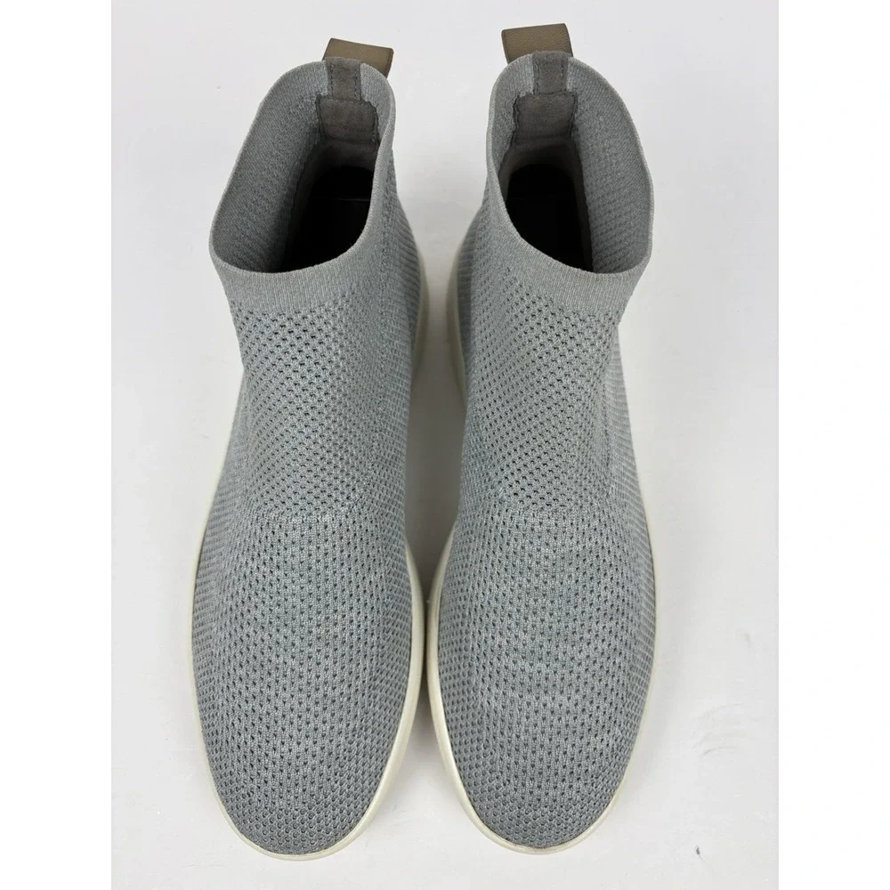Eileen Fisher Point Recycled Knit Sneakers Shoes Gray Stretch Women's Size 9.5.